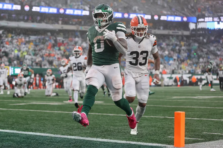 Jets running back Braelon Allen runs for career-high 116 yards in win over Browns