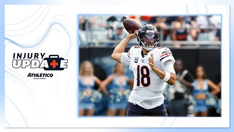 Bears quarterback Caleb Williams questionable for Falcons after hamstring injury