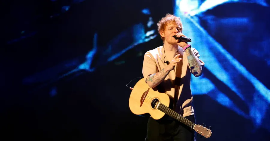 Ed Sheeran performs in Boston