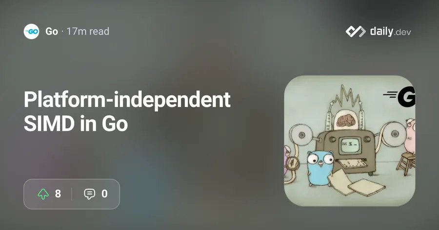 Platform-independent SIMD in Go