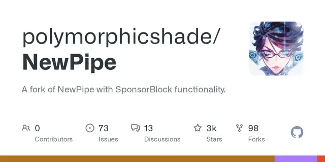 PipePipe: NewPipe fork with SponsorBlock