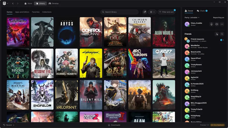 Epic Games launches 'vibe coded' new games launcher