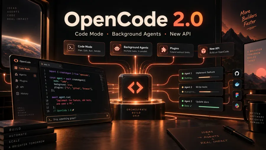 OpenCode 2.0 released