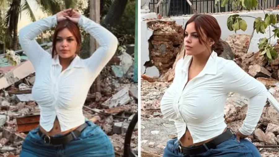 Panamanian influencer Gracie Bon faces backlash over earthquake rubble photos