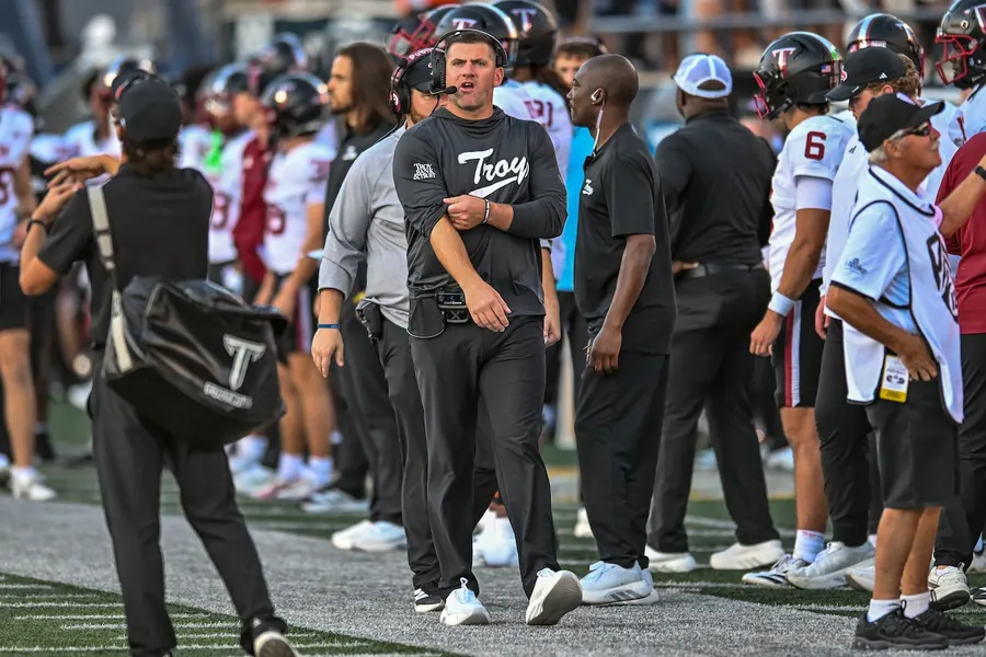 Troy visits Louisiana in Sun Belt clash of top rushing offense vs defense