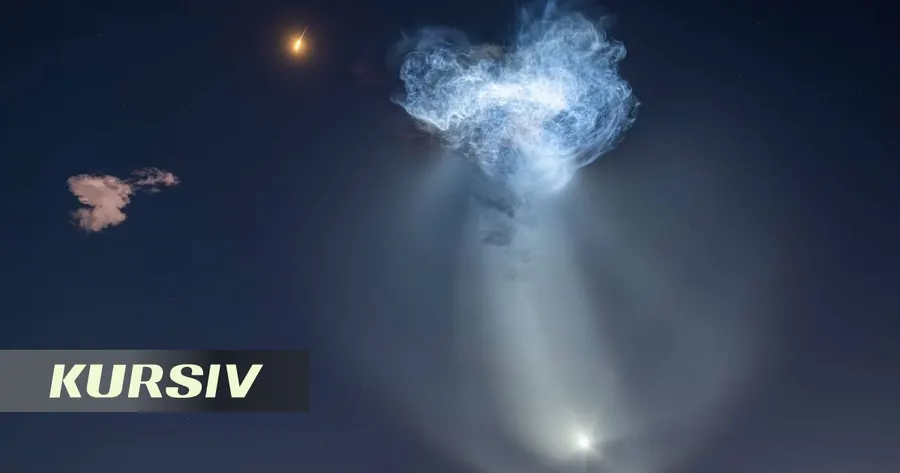 SpaceX launch creates jellyfish-like light effect