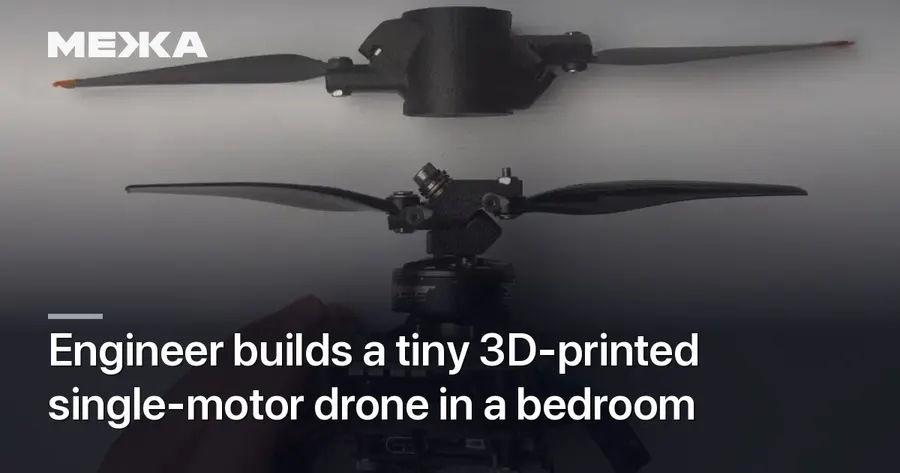 Software engineer Joshua Bird builds a drone that flies with one motor