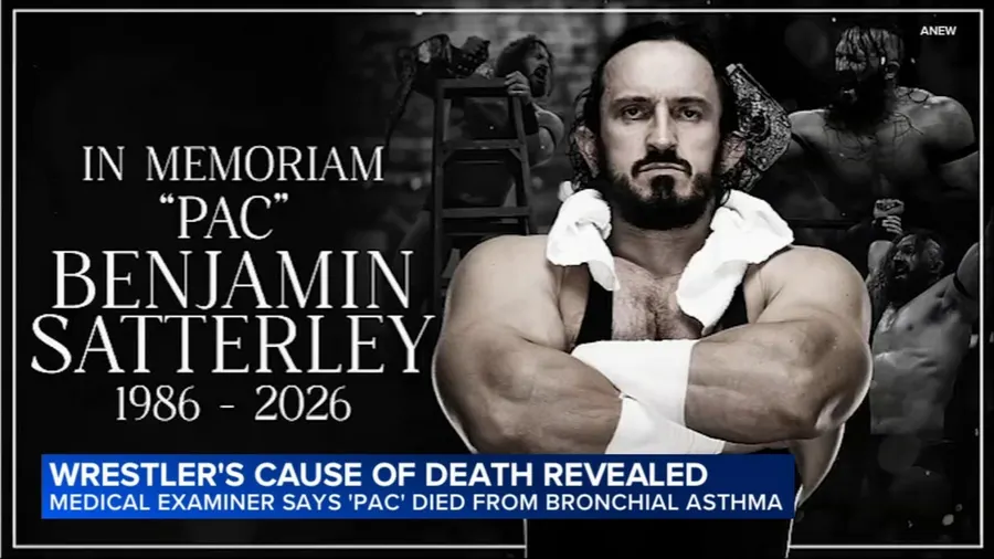 AEW wrestler Benjamin Satterley, known as Pac, died of bronchial asthma