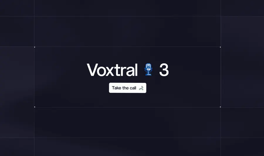 French AI lab Mistral AI releases Voxtral 3 voice model suite