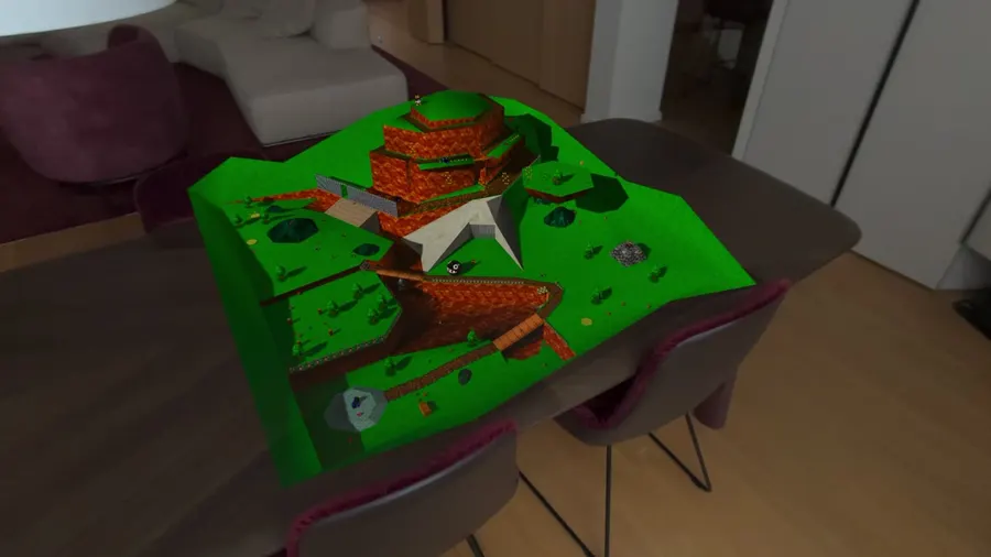 Super Mario 64 on Apple Vision Pro