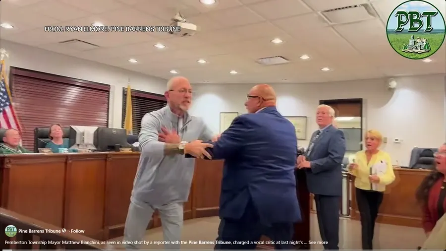 Republican mayor physically charges at resident