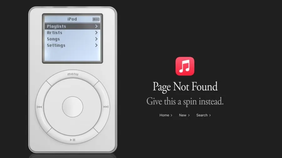 Apple Music 404 Not Found