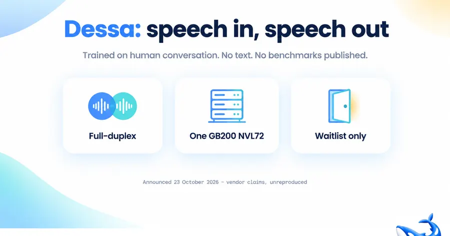 Block unveils Dessa, a speech-only conversation model trained without text