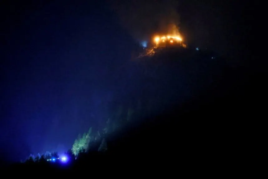 Fire hits Hitler's Eagle's Nest