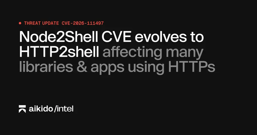 Node2Shell evolves into HTTP2Shell, affecting HTTP libraries