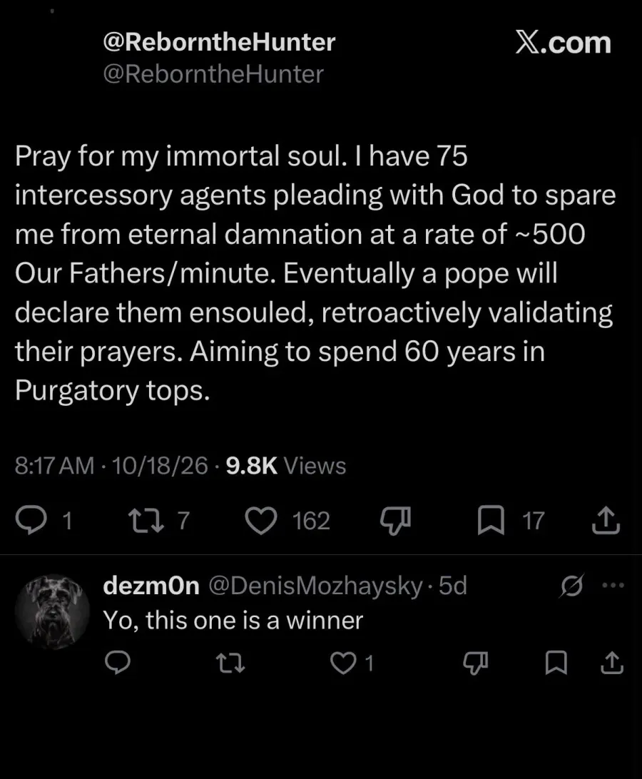AI agents praying for souls