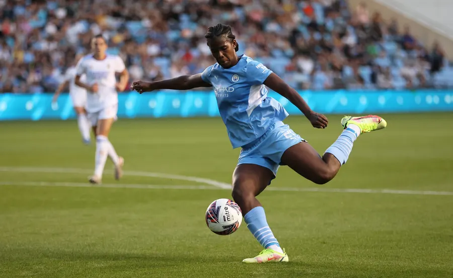 Jamaica striker Bunny Shaw scores on 100th WSL appearance for Manchester City