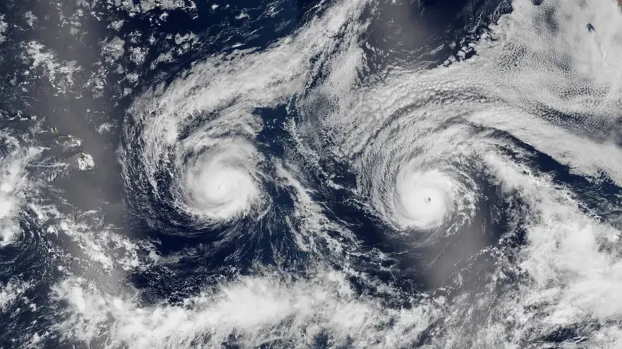 Twin hurricanes Madeline and Lester churned toward Hawaii in 2016