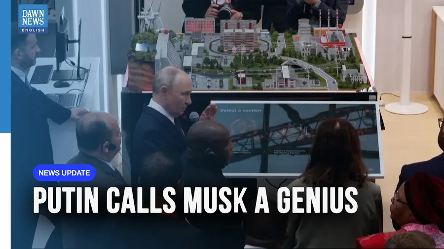 Putin calls Elon Musk a genius