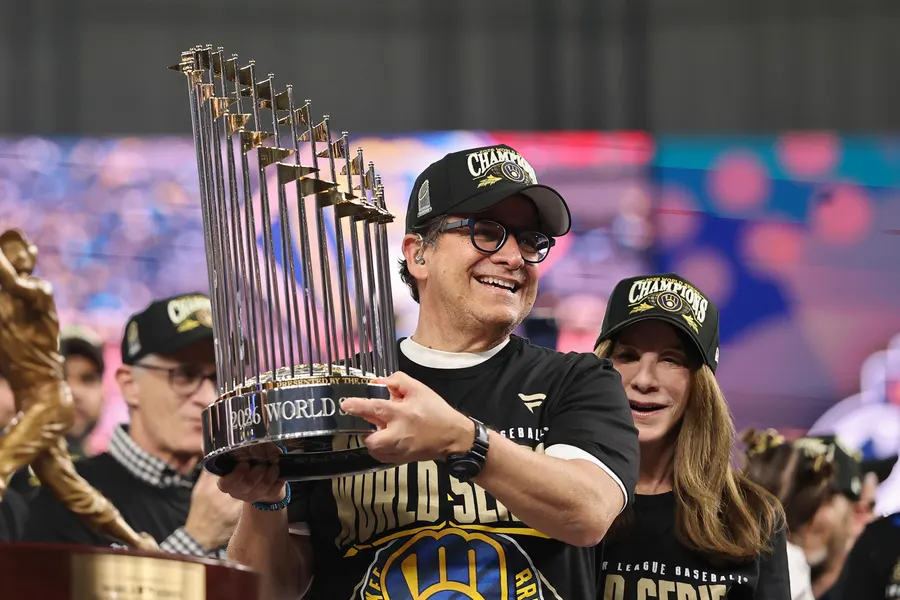 World Series trophy goes to owners