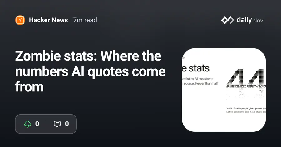 Zombie stats: where AI-quoted numbers come from