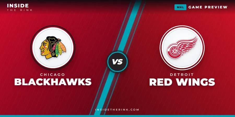 Blackhawks vs Red Wings NHL game