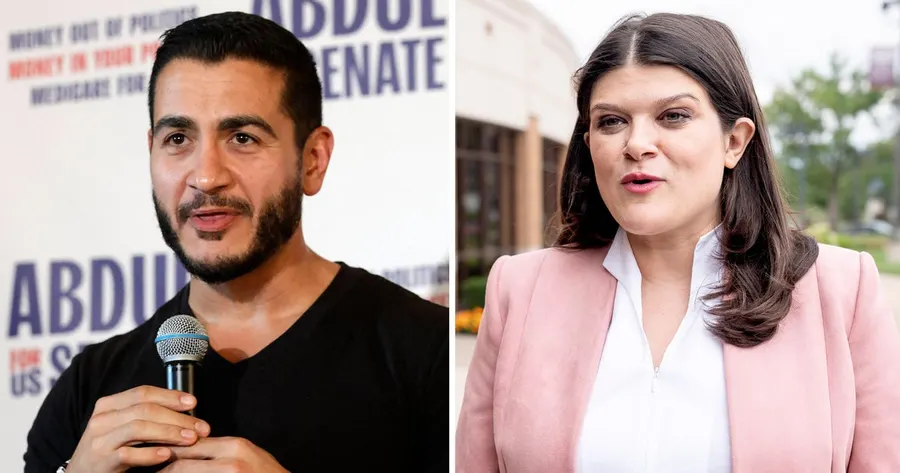 Michigan Senate candidates' partners feud