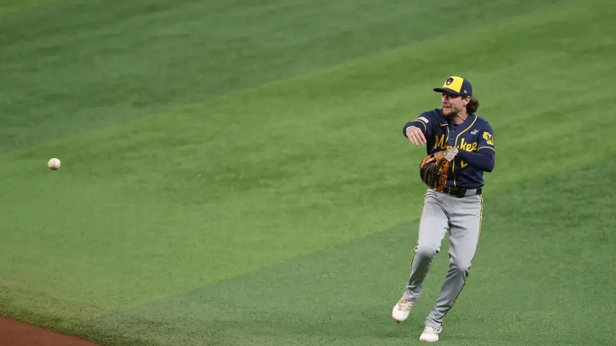 Brewers second baseman Brice Turang drives in two as Milwaukee leads World Series 3-0